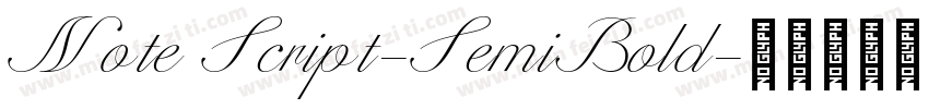 Note Script-SemiBold字体转换